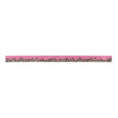 Leopard und Hot Pink Satinband (Vorderseite)