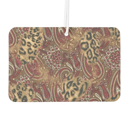 Leopard und Paisley Muster drucken, um sich zu per Autolufterfrischer (Rückseite)