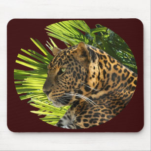 LEOPARD UND PALMEN MOUSEPAD