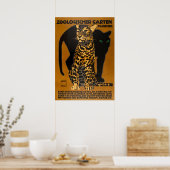 Leopard und Panther bei German Vintage Travel Poster (Küche)