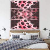 Leopard und Pflaume Abstract Leinwanddruck (Insitu (Schlafzimmer))