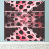 Leopard und Pflaume Abstract Leinwanddruck (Insitu (Holzboden))