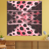 Leopard und Pflaume Abstract Leinwanddruck (Insitu (Wohnzimmer))