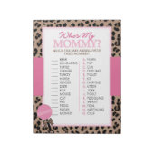 Leopard und Pink Baby Animal Shooting Game Notizblock (Rotiert)