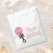 Leopard und Pink Baby Dusche Geschenktütchen (Ausgeschnitten)