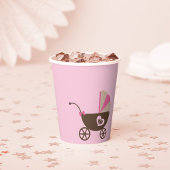 Leopard und Pink Baby Dusche Pappbecher