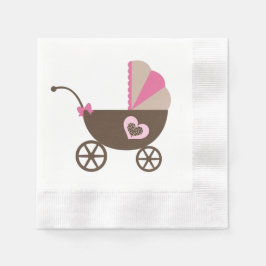 Leopard und Pink Baby Dusche Serviette