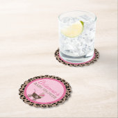 Leopard und Pink Baby Dusche Untersetzer (Vor Ort)