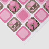 Leopard und Pink Baby Seidenpapier (Ausschnitt)
