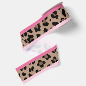 Leopard und Pink Ripsband (Rückseite)