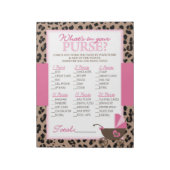 Leopard und Pink, was in deinem puren Duschspiel s Notizblock (Rotiert)