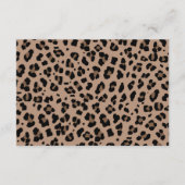 Leopard und rosa Bücher für Baby Begleitkarte (Rückseite)