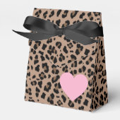 Leopard und rosa Party Geschenkschachtel (Vorderseite)
