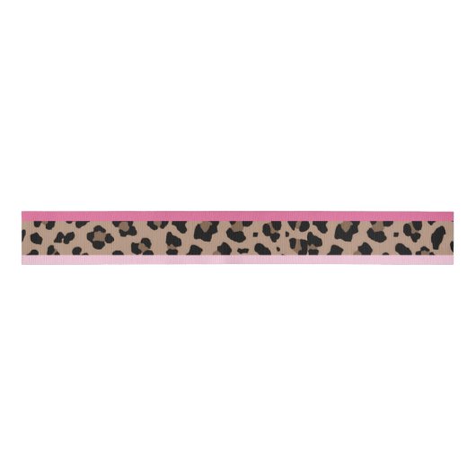 Leopard und Rosa Ripsband (Vorderseite)