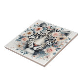 Leopard und Rose Fliese (Seite)