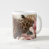 Leopard und Rose Tasse (Vorderseite Rechts)