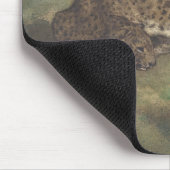 Leopard und Schlange Mousepad (Ecke)