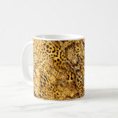 Leopard- und Schlangenmuster Kaffeetasse (Vorderseite Links)