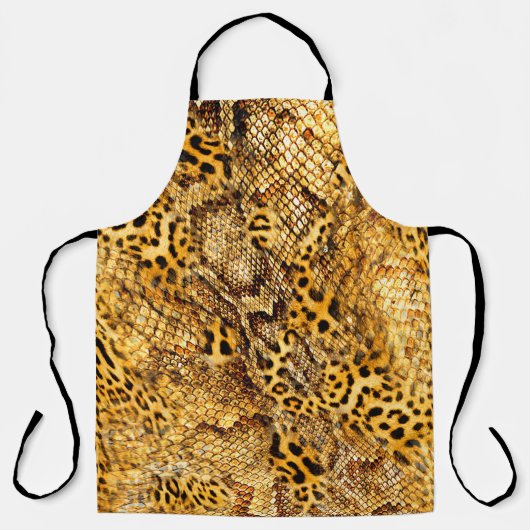 Leopard- und Schlangenmuster Schürze (Vorderseite)