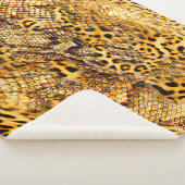 Leopard- und Schlangenmuster Sherpadecke (3/4)
