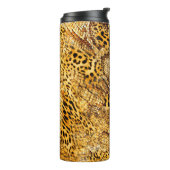Leopard- und Schlangenmuster Thermosbecher (Nach links gedreht)