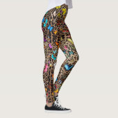 Leopard und Schmetterlinge Leggings (Rechts)
