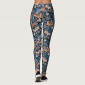  Leopard und Tiger Jungle Animal Leggings Blue (Rückseite)