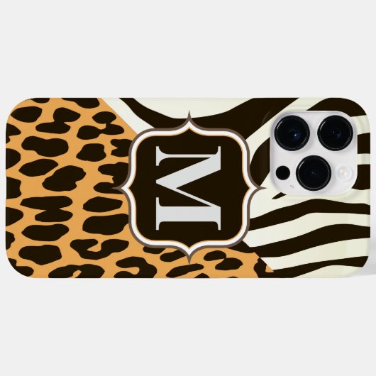 Leopard und Zebra Case-Mate iPhone Hülle (Rückseite (Horizontal))