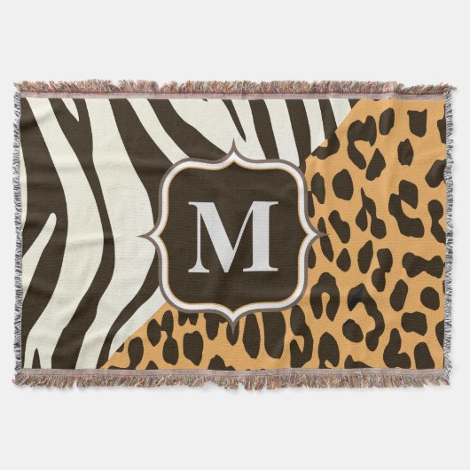 Leopard und Zebra Decke (Vorderseite)