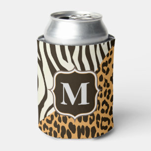 Leopard und Zebra Dosenkühler