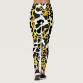 Leopard und Zebra Fur Print Pattern Leggings (Rückseite)