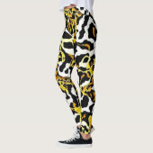 Leopard und Zebra Fur Print Pattern Leggings (Links)