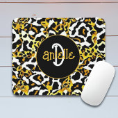 Leopard und Zebra Fur Print Personalisiert Mousepad