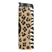Leopard und Zebra Fur Print Personalisiert Thermosbecher (Nach rechts gedreht)
