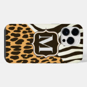 Leopard und Zebra iPhone Hülle (Rückseite (Horizontal))