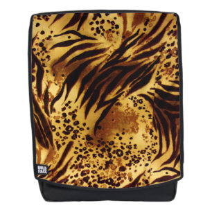 Leopard und Zebra Muster Rucksack