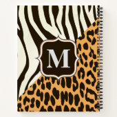 Leopard und Zebra Notizblock (Rückseite)