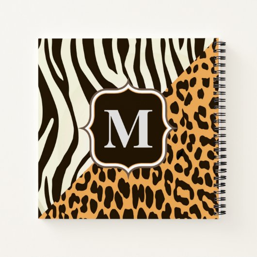 Leopard und Zebra Notizblock (Rückseite)