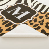 Leopard und Zebra Sherpadecke (3/4)