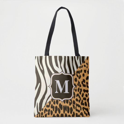 Leopard und Zebra Tasche (Vorderseite)