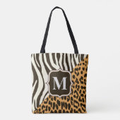 Leopard und Zebra Tasche (Rückseite)