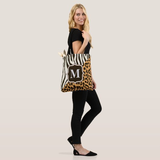 Leopard und Zebra Tasche (Am Model)
