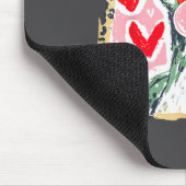 Leopard Valentine's Day Goose Cute Animal Couple M Mousepad (Ecke)