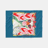 Leopard Valentine's Day Goose Funny Cute Goose Hun Fleecedecke (Vorderseite (Horizontal))