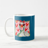 Leopard Valentine's Day Goose Funny Cute Goose Hun Kaffeetasse (Links)