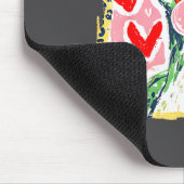 Leopard Valentine's Day Goose Funny Cute Goose Hun Mousepad (Ecke)