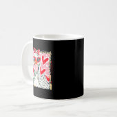 Leopard Valentinstag Gans Süßes Tierpaar Ma Kaffeetasse (Vorderseite Links)