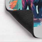 Leopard Vector Art Animal in the Majestic Nature Mousepad (Ecke)