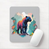 Leopard Vector Art Animal in the Majestic Nature Mousepad (Mit Mouse)