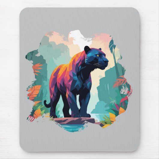 Leopard Vector Art Animal in the Majestic Nature Mousepad (Vorne)